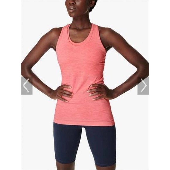 Sweaty Betty Athlete Seamless Workout Vest Calypso Pink - Picture 1 of 9